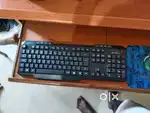 Computer and keyboard and mouse and cpu and ups