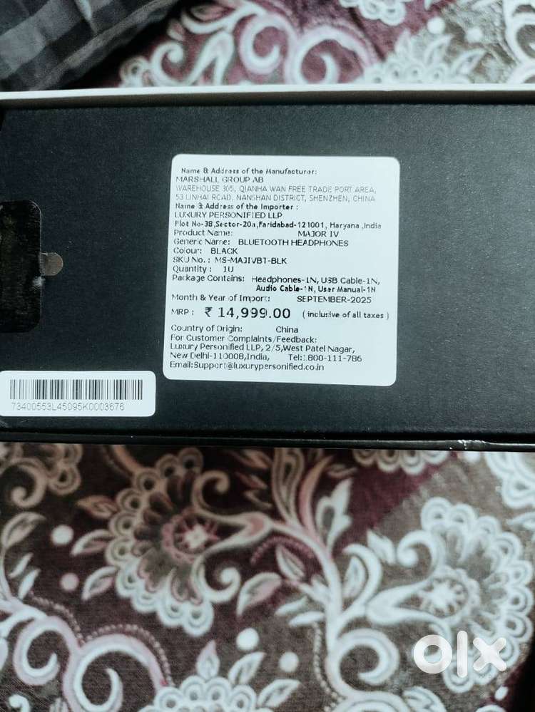 Marshalls MAJOR IV Bluetooth Headphones