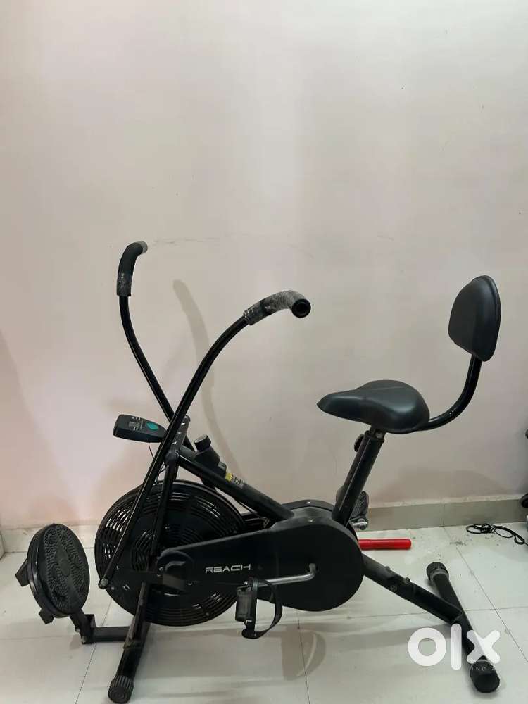 Reach Air Bike Exercise Cycle with Back Support & Moving Handles