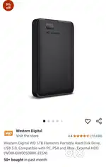 5 tb wd 13 month old
