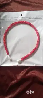 Glitter tube hairbands