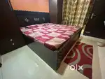 Sofa with center table, Double Bed and washing machine
