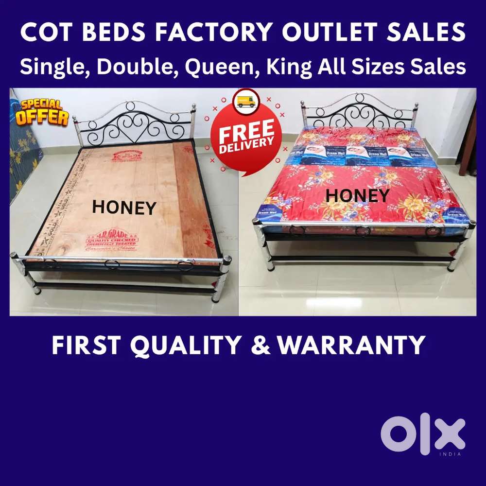 Furniture - High power Steel Cot Bed Mattresses sales