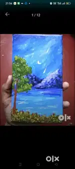 Mini canvas paintings acrylic colours