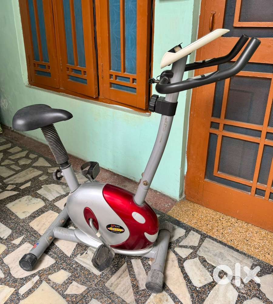 Compact home exercise cycle