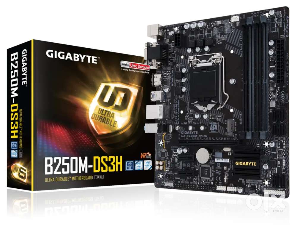 Gigabyte gaming Motherboard with Processor, Ram, m.2 ssd storage