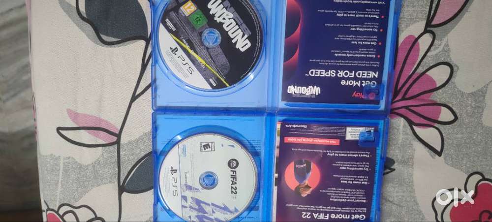 Fifa 22 and Need for speed unbound ps5 cds