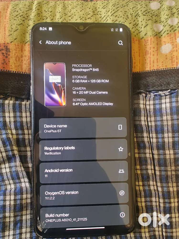 Oneplus 6t 8  128 Storage