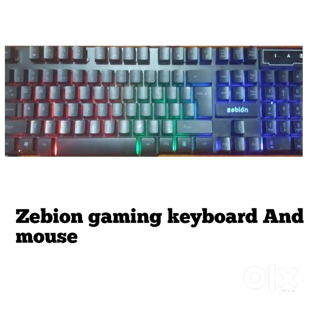 ZEBION SENSEI GAMING KEYBOARD AND MOUSE RGB LIGHT