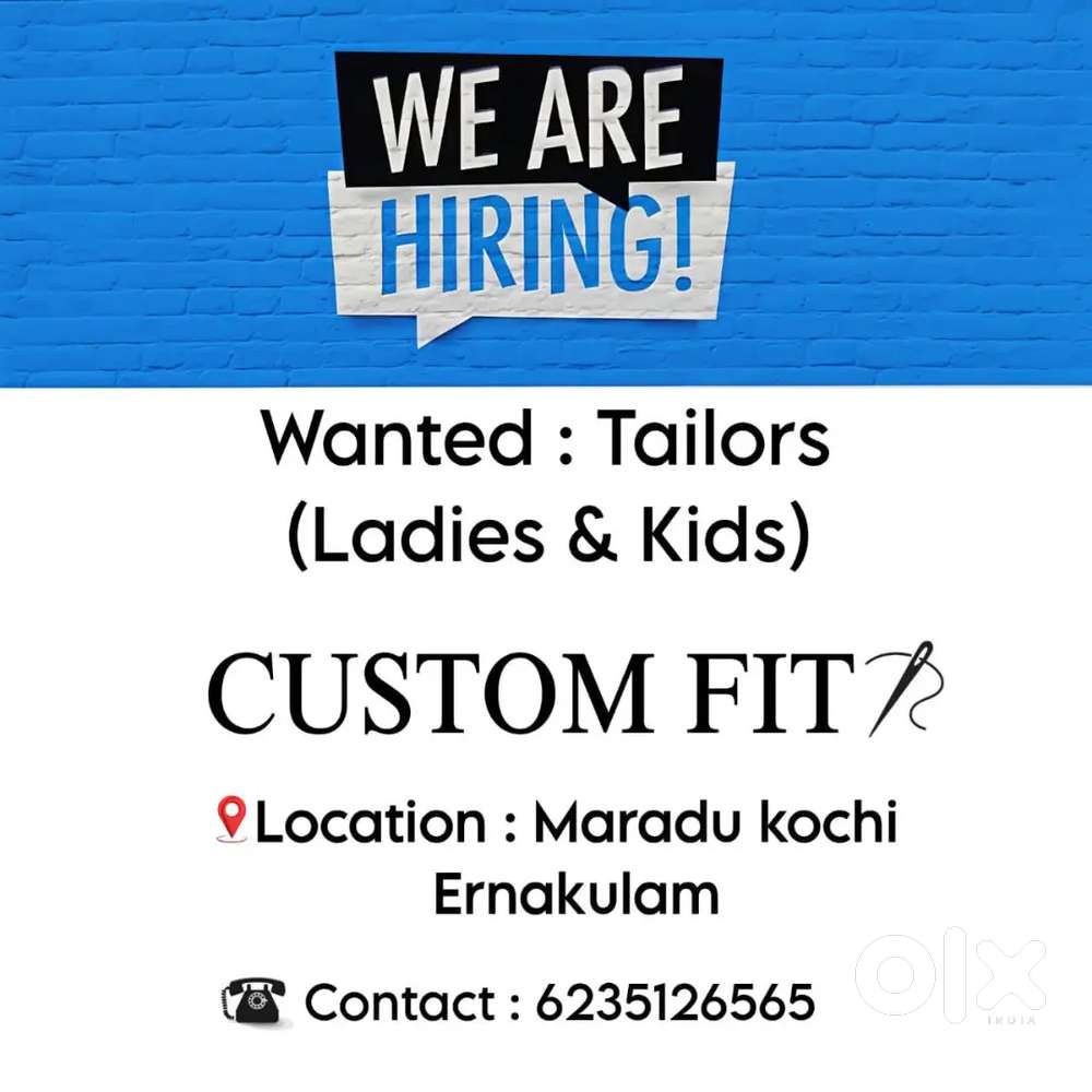Wanted professional tailors ladies & gents