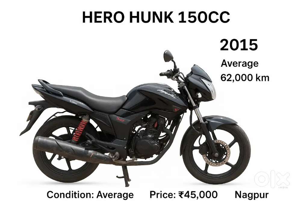 Hero Hunk 2015 Model – Well Maintained – Nagpur