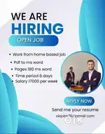 Urgent hiring for candidates typing jobs 100%, you will receive the pa