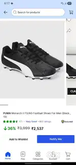 Puma boot Size 10 turf shoes