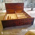 Solid sisam wood bed
