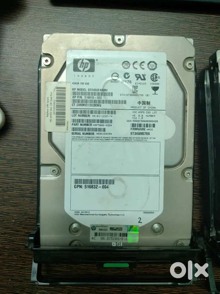 Hp SISC 15.5k Speed Hard disk 450 Gb