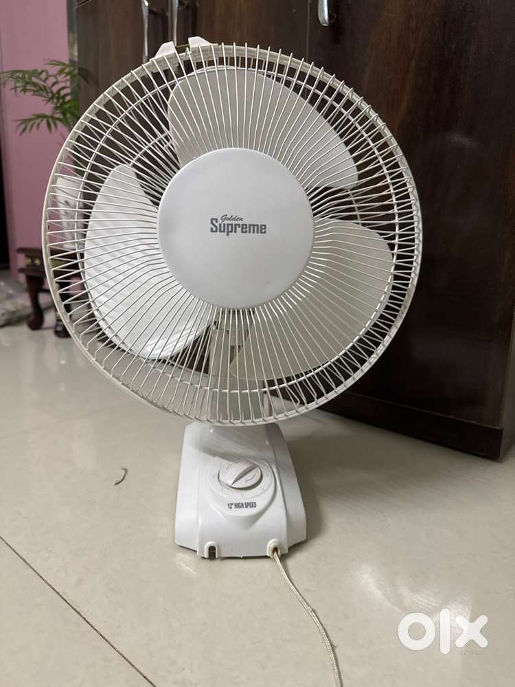 Table fan rotating