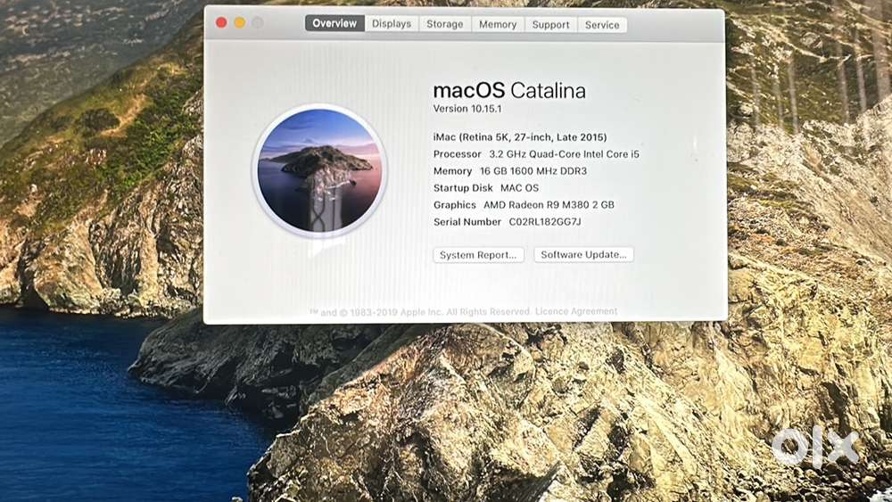Apple 27” iMac 2015 Retina/i5/16GB RAM/1TB Storage/2GB Graphics