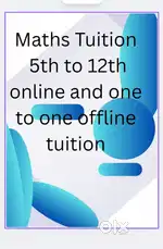 Home tuition (one to one)available