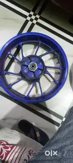 Alloy wheels blue colour front and rear dono h