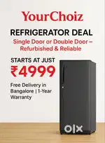 Second-Hand Washing Machine and Refrigerator – Fully Working*