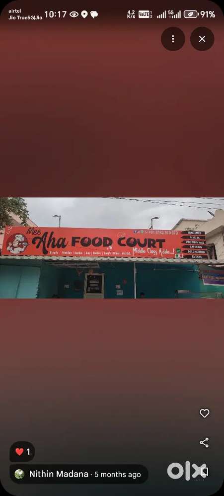 Our Ac restaurant for sale