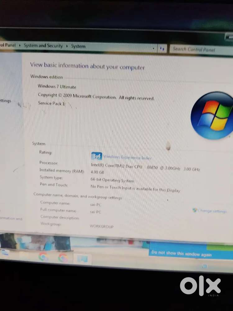Computer urgent sell with all accessories