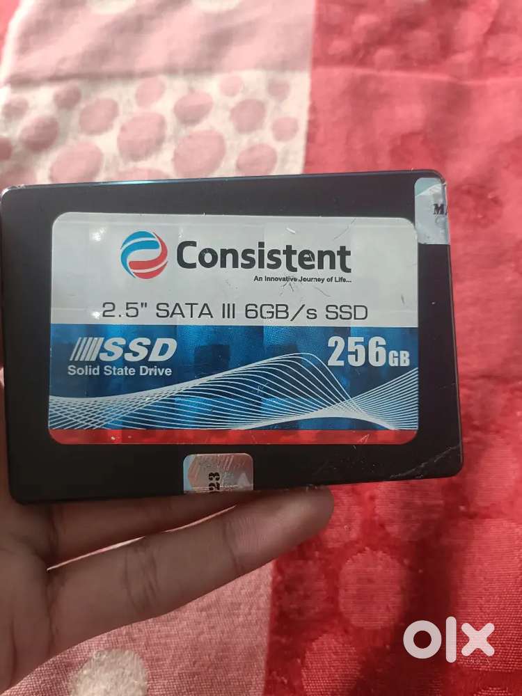 Consistent SSD 256 gb not used