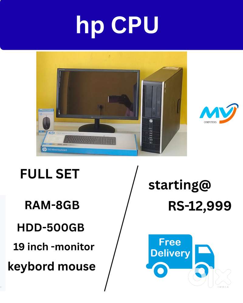 Warranty  COD  Ready To Use  Cash on home delivery  Desktop Laptop CPU