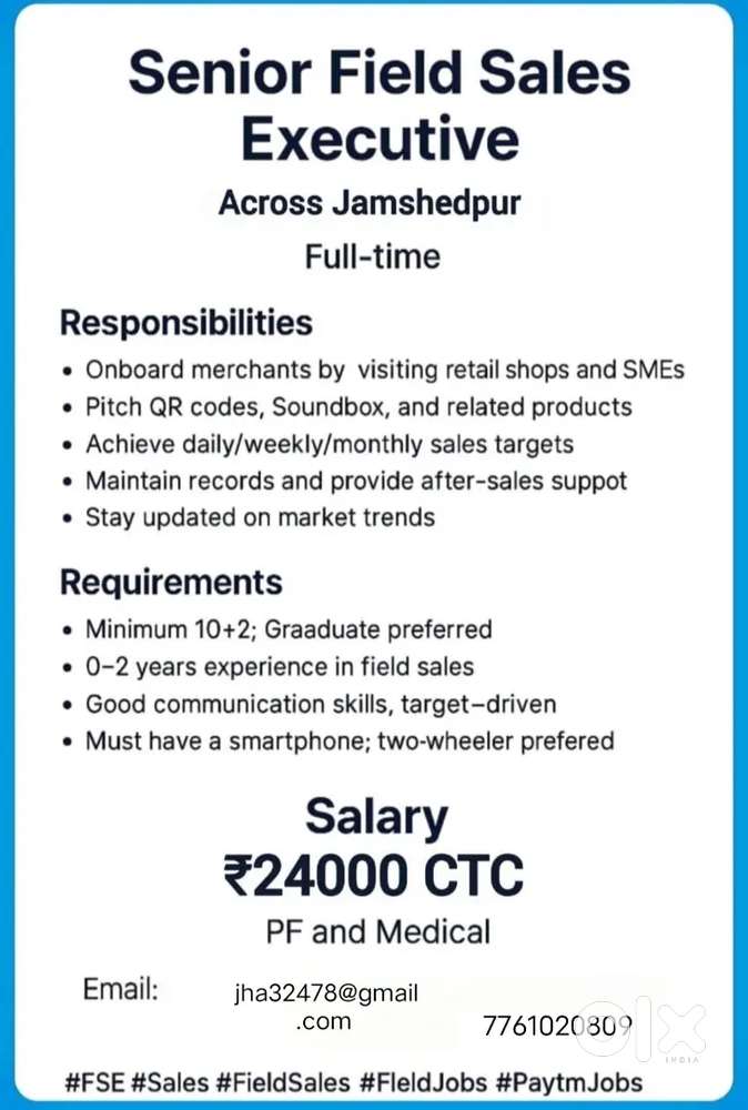 Paytm sales executive