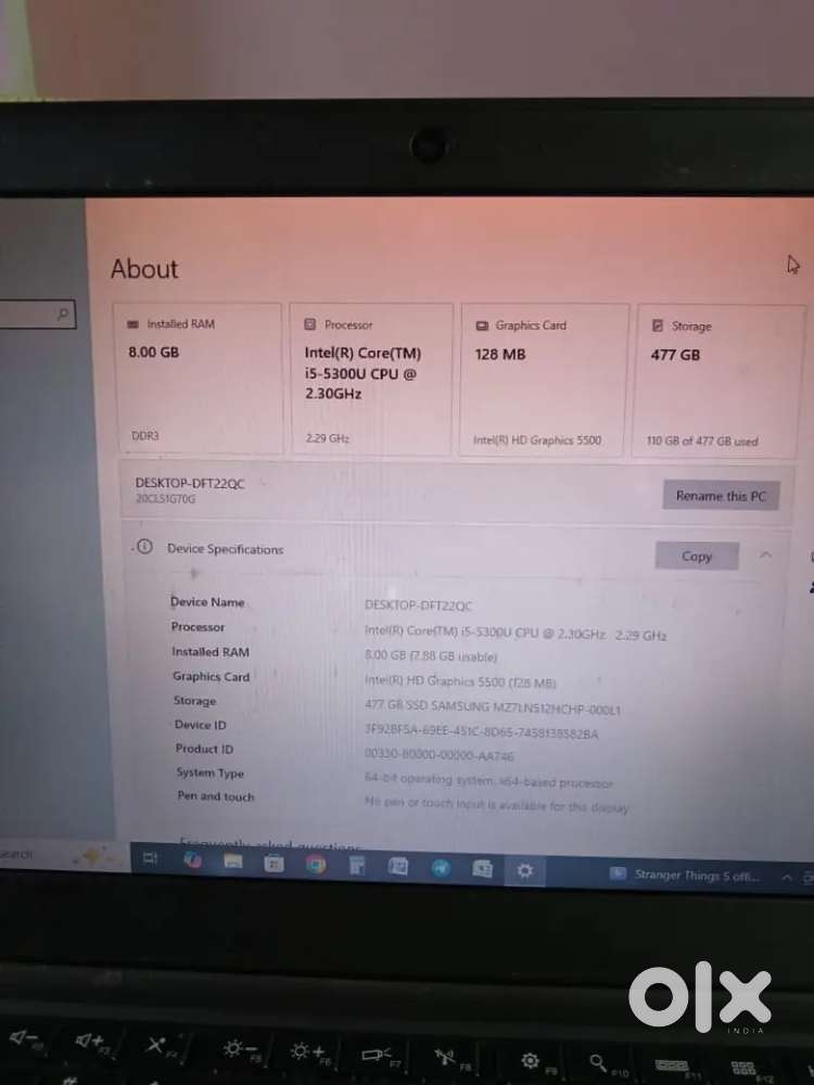 Lenovo ThinkPad laptop