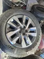 Mahindra thar roxx alloy wheels with brand new mrf tyre Sat of 4