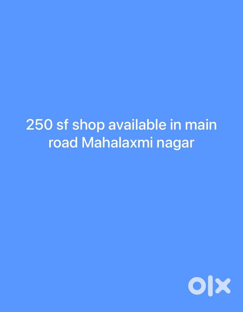 corner Shop available for rent in Mahalaxmi nagar