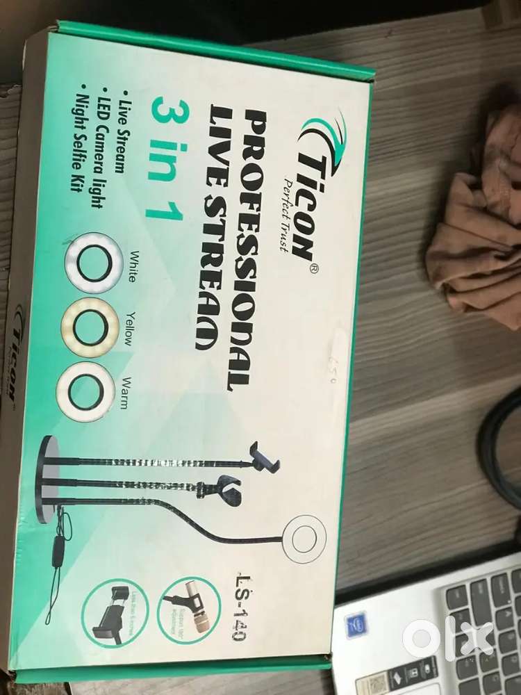 Ring light with mic stand , camera stand , mobile stand