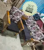 New removable/detachable cushion sofa set made of pure baboolwood