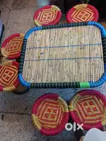 Mura/Mudda table with stool set for sale