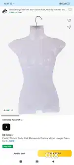 Plastic dummy for Shop and boutique