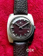 VINTAGE WATCH FAVRE LEUBA DUOMATIC ORIGINAL CONDITION DAY DATE WORKING