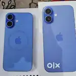 Iphone 16  128GB-ULTRAMARINE +apple charger+ totem silicon cover