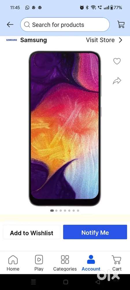 Samsung galaxy A50