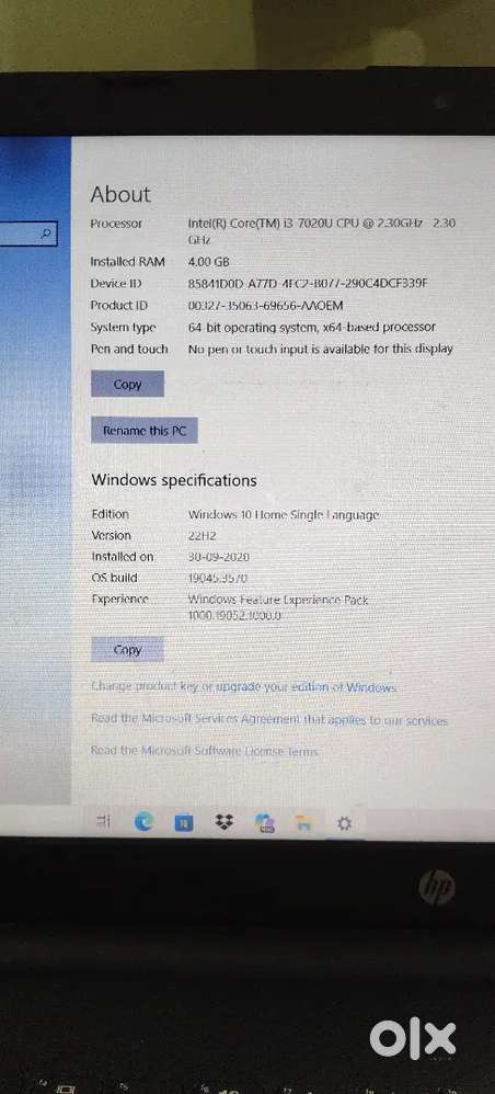 Hp laptop  15-bs0xx