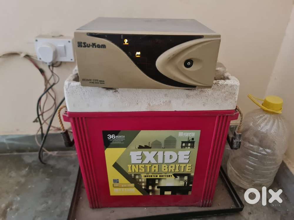Sukam Inverter with Exide Battery