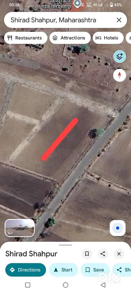 Shirad shah pur UMRA road hingoli highway se 200 metre  1 accar