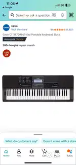 Silver casio key board sale