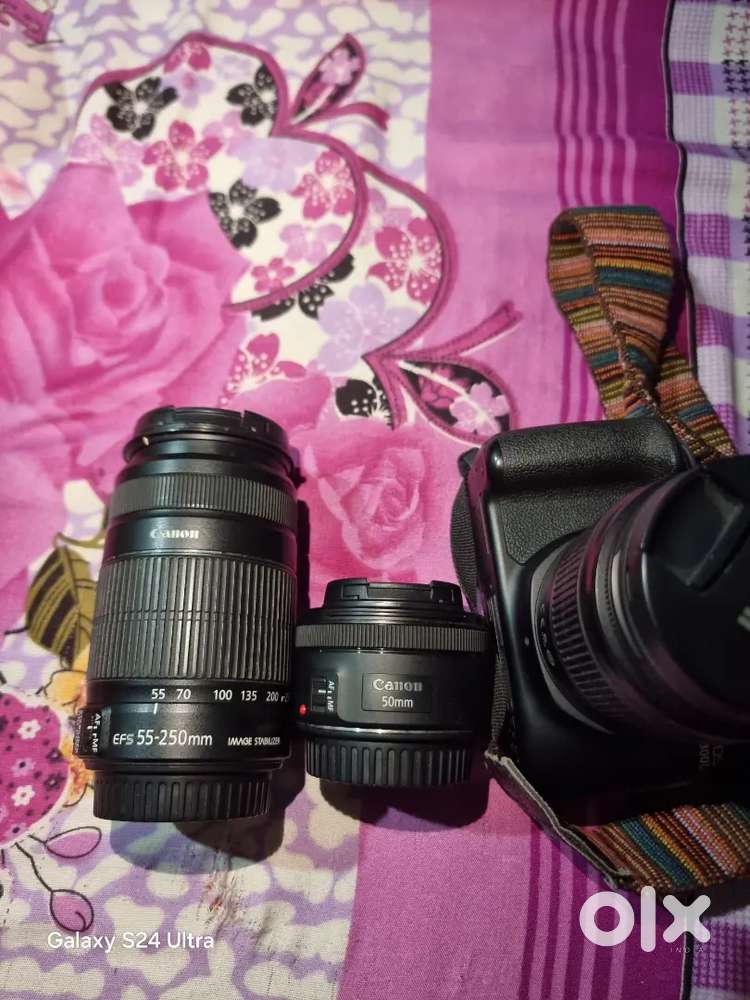 Canon  1300D   New condition with 3 lens charger bag all available