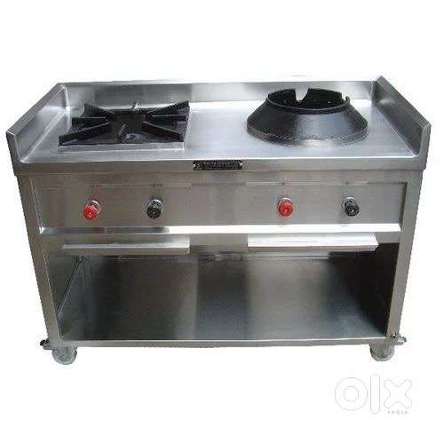 2 burner Comercial stainless stell chulha available