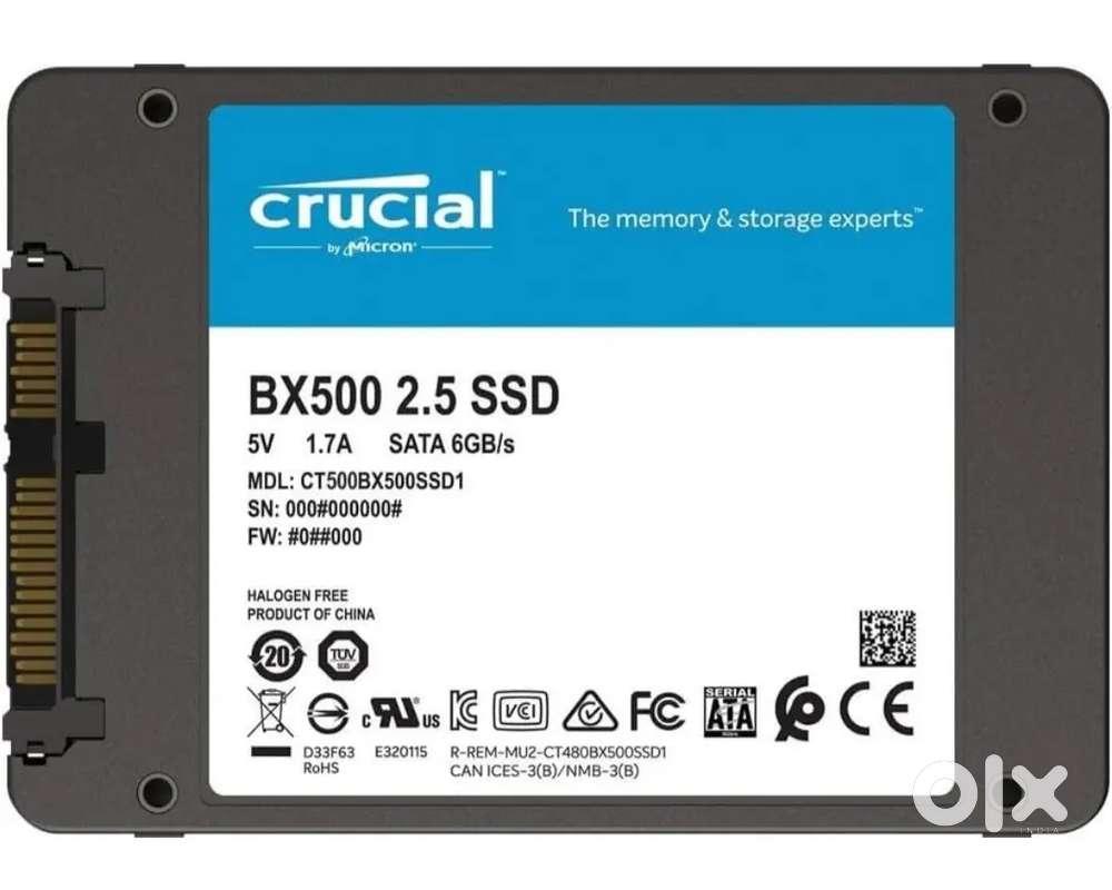 New 480 GB SSD Drive Crucial