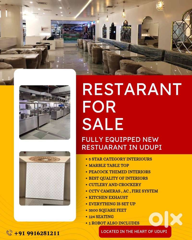 Luxurious New Restaurant for Sale
