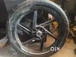 Pulsar 220 front original alloy with tube less tyre