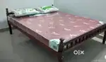 Queen cot with matress combo family cot