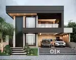 200sq brand new furnished house in SBS Nagar